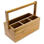 Relaxdays organiseur de bureau rangement h x l x p: 20 x 25 x 11, 5 cm 4 compartiments porte - stylos ...