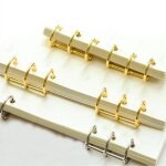 Reliure de livre, 2 pices en mtal dor, anneau a charnire pour scrapbook, clips pour album photo artisanal, ...