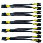 R�partiteur de c�bles d'alimentation, 5 pi�ces, gpu vga pci - e 8 broches femelle a double 8(6 + 2) broches ...