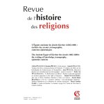 Revue de l'histoire des religions