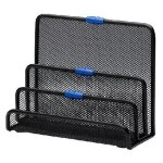 Rexel trieur vertical m�tal wire 3 compartiments coloris noir
