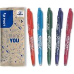 Rhaul - - lot de 5 frixion ball - stylo roller effaable a encre thermosensible - rechargeable avec du ...