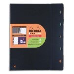 Rhodia cahier rechargeable exabook spirale 160 pages 90g 5x5 22, 5 x 29, 7cm couverture polypropyl�ne ...