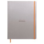 Rhodia cahier souple silver a4 + lign� 160p pap ivoire 90g