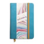 Rhodia carnet rhodiarama 9 x 14 cm 192 pages unies. couverture rembord�e turquoise