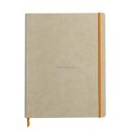 Rhodia rhodiarama cahier souple a4 + 160 pages lign� + papier ivoire 90 g. beige