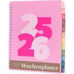 Rileys agenda 2025 2026, agenda scolaire & professionnel, planificateur journalier, hebdo & mensuel, ...
