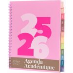 Rileys agenda 2025 2026, agenda scolaire & professionnel, planificateur journalier, hebdo & mensuel, ...