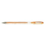 Roller encre gel - uniball - signo um120ac - pointe moyenne - orange pastel - encre super ink