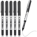Rollerball stylos a encre gel, 6 pièces 0, 5 mm stylos a bille roulante encre noire stylo a séchage rapide ... Rollerball stylos a encre gel, 6 pièces 0, 5 mm stylos a bille roulante encre noire stylo a séchage rapide ...