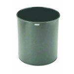 Rossignol - atlanta - corbeille a papier confort m�tal 15 litres - noir