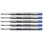 Rotring lot de 5 mines jumbo pour stylo bille pte moyenne bleu