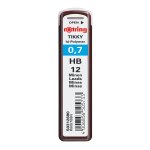 Rotring etui de 12 mines tikky pour porte - mines 0, 7 mm hb