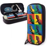 Rouge jaune bleu vert dinosaure trousse grande capacit�� stylo crayon