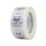 Rouleau d'autocollants adhsifs holographiques arc - en - ciel, 50 a 500 pices, etiquettes adhsives ...