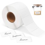 Rouleaux d'�tiquettes 8. 9x3. 6cm etiquette autocollante s blanches etiquette adh�sive etiquettes congel�es ...