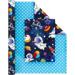Rouleau de papier cadeau double face astronaute - 1 rouleau de papier cadeau - 43 cm x 10 m - pour anniversair ... Rouleau de papier cadeau double face astronaute - 1 rouleau de papier cadeau - 43 cm x 10 m - pour anniversair ...