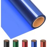 Rouleau de papier cellophane bleu extra large transparent pour paniers cadeaux, décoration de vacances, ... Rouleau de papier cellophane bleu extra large transparent pour paniers cadeaux, décoration de vacances, ...