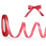 Rouleau de ruban de satin rouge de nol pour travaux manuels, emballage cadeau, ballons, artisanat, gteaux, ...