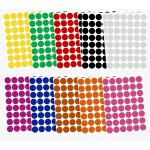 Royal 17mm combinaison de 10 couleurs etiquettes autocollantes artisanat d'art 1. 7 cm diam�tre gommettes ...