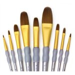 Royal & langnickel crafter's choice set de pinceaux plats 9 pi�ces