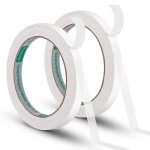 Ruban adh��sif double face, 2 rouleau extra fort transparent ruban adh��sif pour tapis, moquettes, rev��tement ...