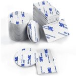 Ruban adh�sif double face extra fort blanc 9448a, 48 pcs (24 pcs 50mm x 30mm + 24 pcs 30mm - dia) etanche ...