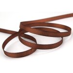 Ruban dcoratif en tissu marron - 50 m x 8 mm - dcoration de table de mariage, de pques - pour la fabricatio ...