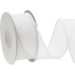 Ruban en jute naturel avec bord m�tallique, 1, 5 pouce x 10 yards, ruban en toile de jute solide rustique ...