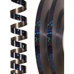 Ruban laser noir, 120 mtres / 131 yard, brillant pour ballon, dcoration, emballage cadeau, artisanat, ...