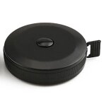 Ruban a mesurer pour le corps, ruban a mesurer pour tailleur en tissu (noir rtractable double face)