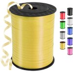Ruban paquet cadeau, 450m / 500 yards or ruban cadeau pour emballage, ruban de ballon pour accessoire ...