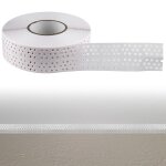 Ruban de recouvrement de couture, 40 m x 5 cm, autocollant, pour rail d'angle, cloison sèche, en pvc, ... Ruban de recouvrement de couture, 40 m x 5 cm, autocollant, pour rail d'angle, cloison sèche, en pvc, ...