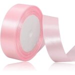 Ruban rose clair 25 mm x 23 m - pour dcoration de cadeau, robe de mariage, baptme et anniversaire, ...