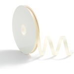 Ruban satin 10 mm, ruban satin, 45 mtres, rubans dcoratif pour mariage, emballage cadeau, crme