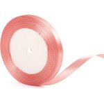 Ruban de satin rose fonc� de 10 mm pour emballage cadeau, bouquet de fleuriste, d�coration de g�teaux ...