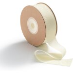 Ruban de soie beige et crème - large ruban décoratif pour mariage - en mousseline de soie - beige crème ... Ruban de soie beige et crème - large ruban décoratif pour mariage - en mousseline de soie - beige crème ...