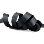 Ruban taffetas noir 50 m x 25 mm - ruban décoratif en tissu - décoration de table de mariage et de pâques ... Ruban taffetas noir 50 m x 25 mm - ruban décoratif en tissu - décoration de table de mariage et de pâques ...