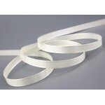 Ruban en taftband crme ivoire 50 m x 8 mm - ruban dcoratif en tissu - dcoration de table de mariage, ...