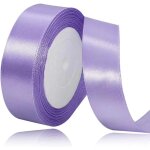 Ruban violet clair 25 mm x 23 m - pour dcoration de cadeau, robe de mariage, baptme et anniversaire, ...