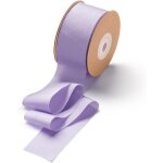 Ruban violet clair - 38 mm x 22, 8 m - décoration cadeau - ruban en tissu pour robe de mariage, baptême ... Ruban violet clair - 38 mm x 22, 8 m - décoration cadeau - ruban en tissu pour robe de mariage, baptême ...