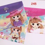 Sac a bouton a4 avec impression couleur pvc, transparent, etanche, portable, dossier de papeterie, sac ...