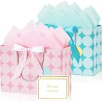 Sac cadeau anniversaire pois - sac cadeaux exquis grand format rose bleu, pochette cadeau avec 4 feuilles ... Sac cadeau anniversaire pois - sac cadeaux exquis grand format rose bleu, pochette cadeau avec 4 feuilles ...