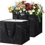 Sacs cadeaux grand 11. 8 inch, 2 pices pochettes cadeaux carrs avec anse, sacs de faveur pour fte ...