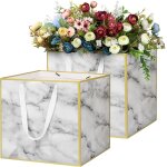 Sacs cadeaux grand 30 x 30 x 30 cm, 2 pices pochettes cadeaux carrs avec anse, sacs de faveur pour ...