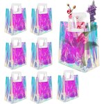 Sac cadeau holographique - 10 sacs s pour anniversaire, emballage, provisions, bonbons et artisanat - ...