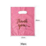 Sacs cadeaux de remerciement en plastique rond pour invits de mariage et d'anniversaire, sachets de ...