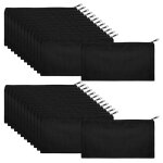 Sacs a cosmtiques en toile, 50 pices, sacs de maquillage en toile a sublimation avec pochette a fermeture ...