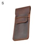 Sac a crayons en cuir vritable pu fait a la main, porte - stylo plume en cuir de vachette, accessoires ...