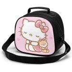 Sac a djeuner pour enfants, hello kitty, bote fourre - tout portable rutilisable, mini sac de repas ...